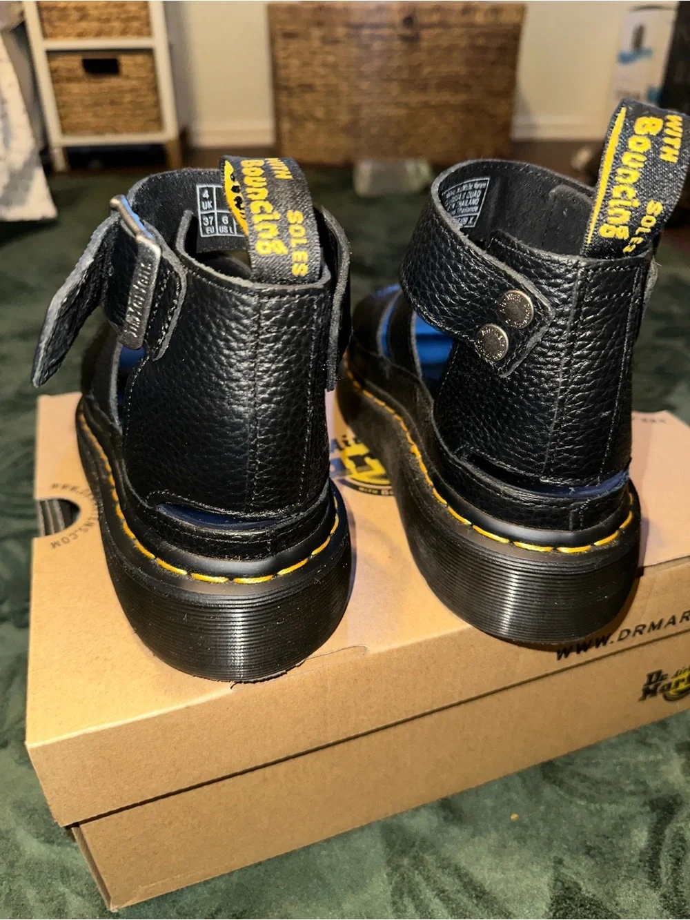 Dr. Martens Clarissa Quad Black Sandal